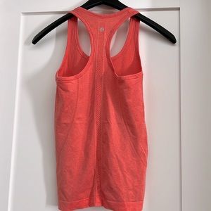 Lululemon racer back run tank, size 4